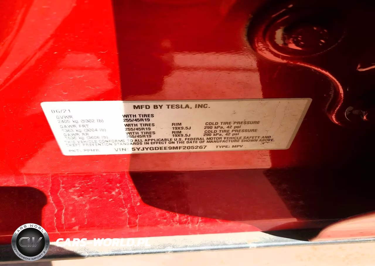 2021 Tesla Model Y VIN:5YJYGDEE9MF205267 - 12