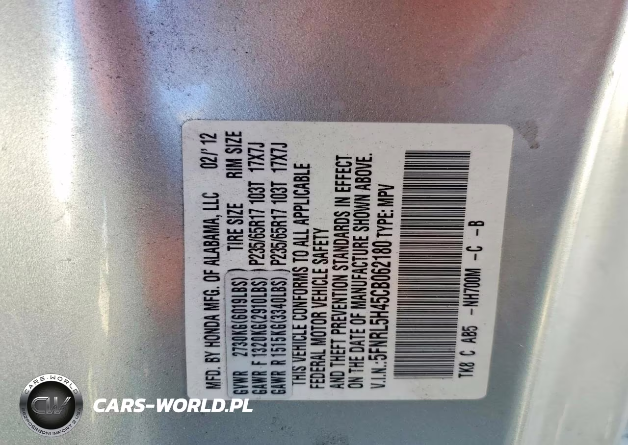 2012 Honda Odyssey Ex VIN:5FNRL5H45CB062180 - 13