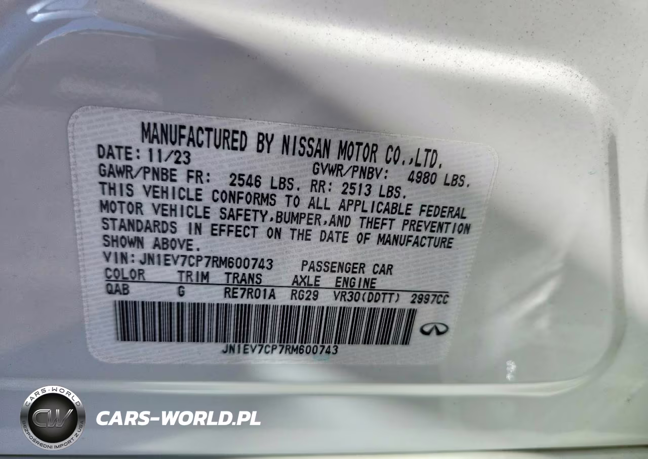 2024 Infiniti Q50 Sensory VIN:JN1EV7CP7RM600743 - 12