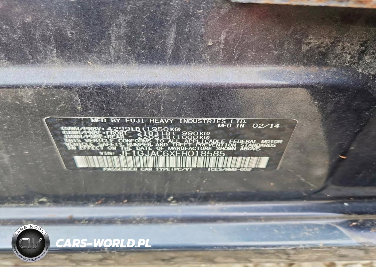 2014 Subaru Impreza Premium VIN:JF1GJAC6XEH018585 - 12
