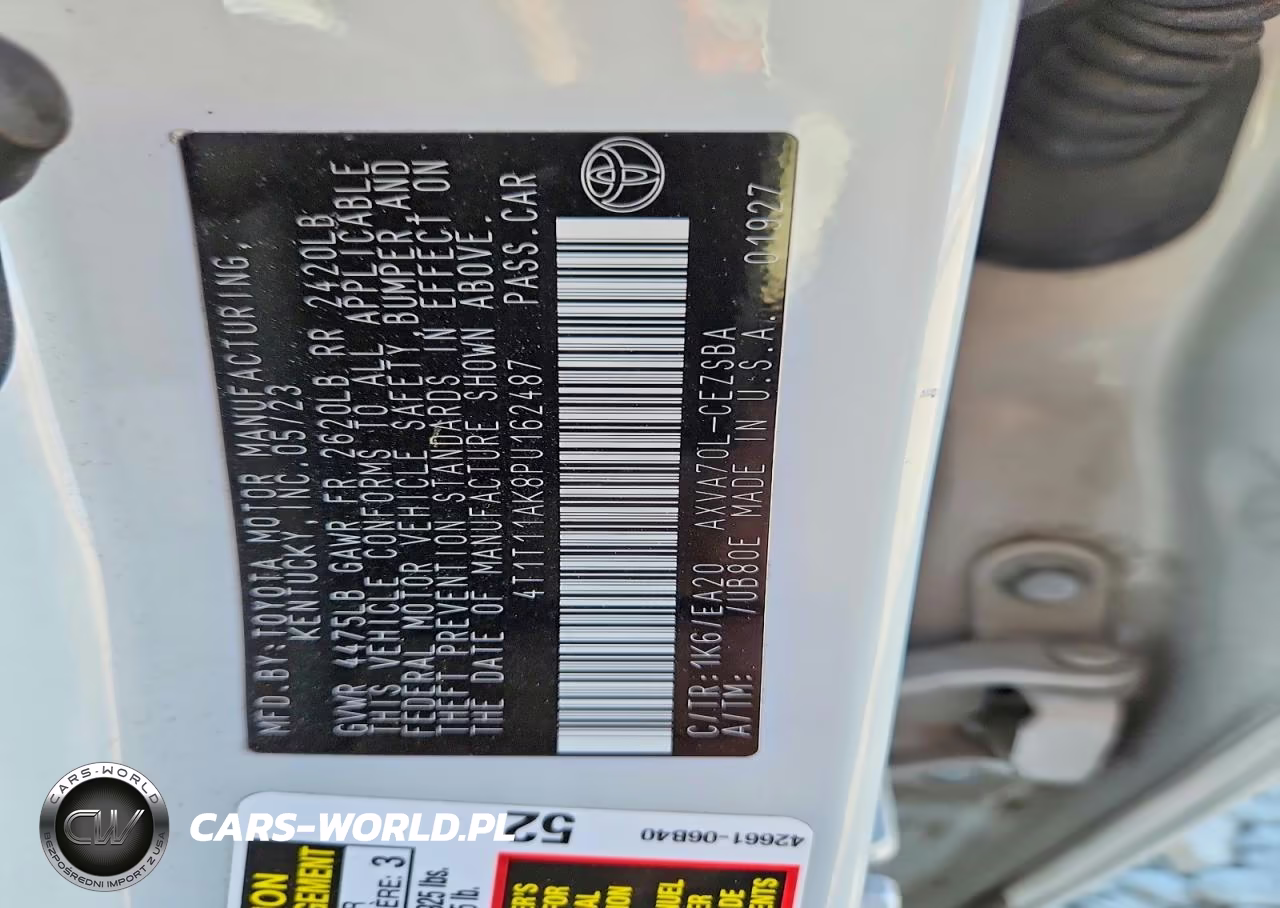2023 Toyota Camry Se VIN:4T1T11AK8PU162487 - 12