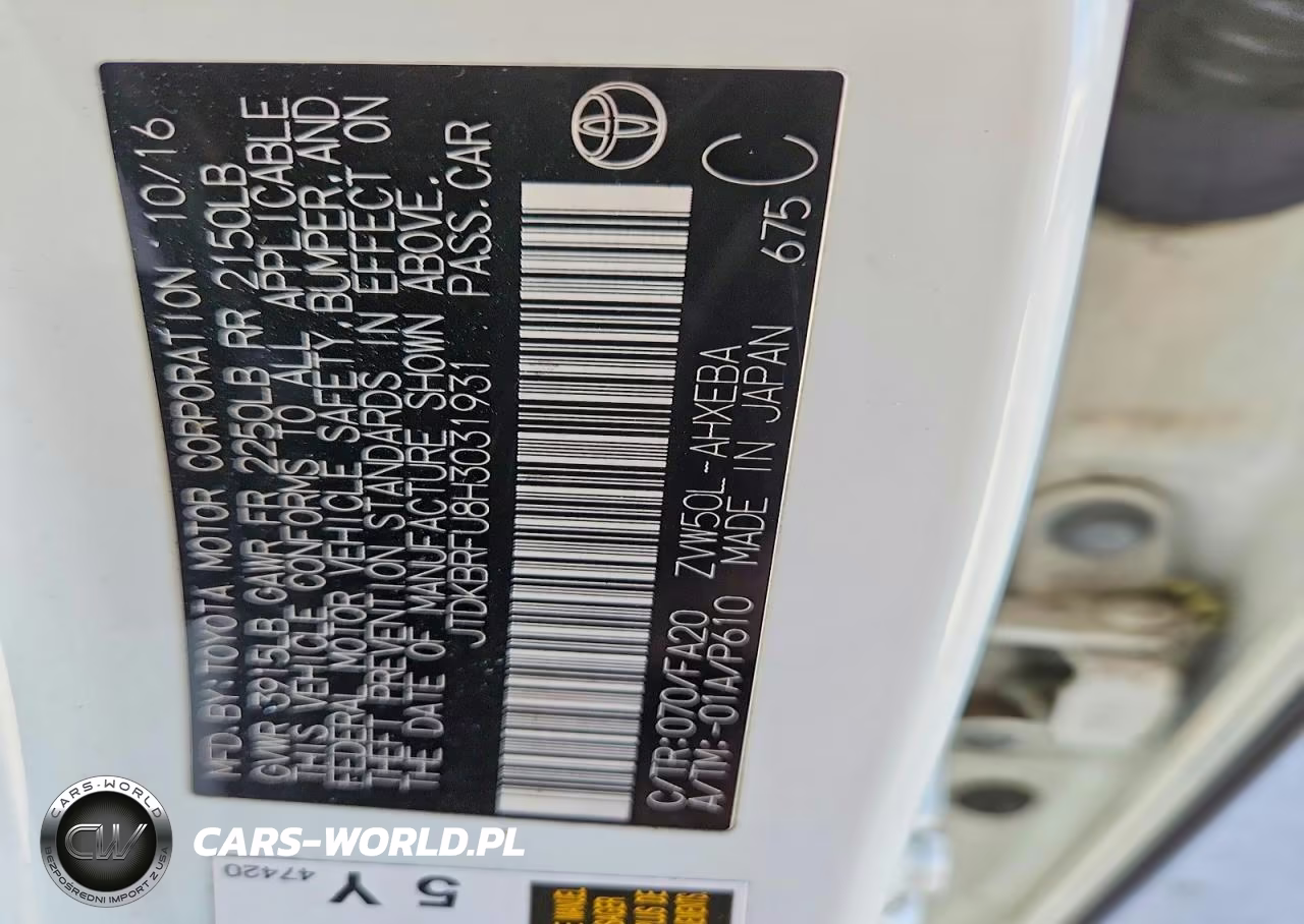 2017 Toyota Prius Two VIN:JTDKBRFU8H3031931 - 13