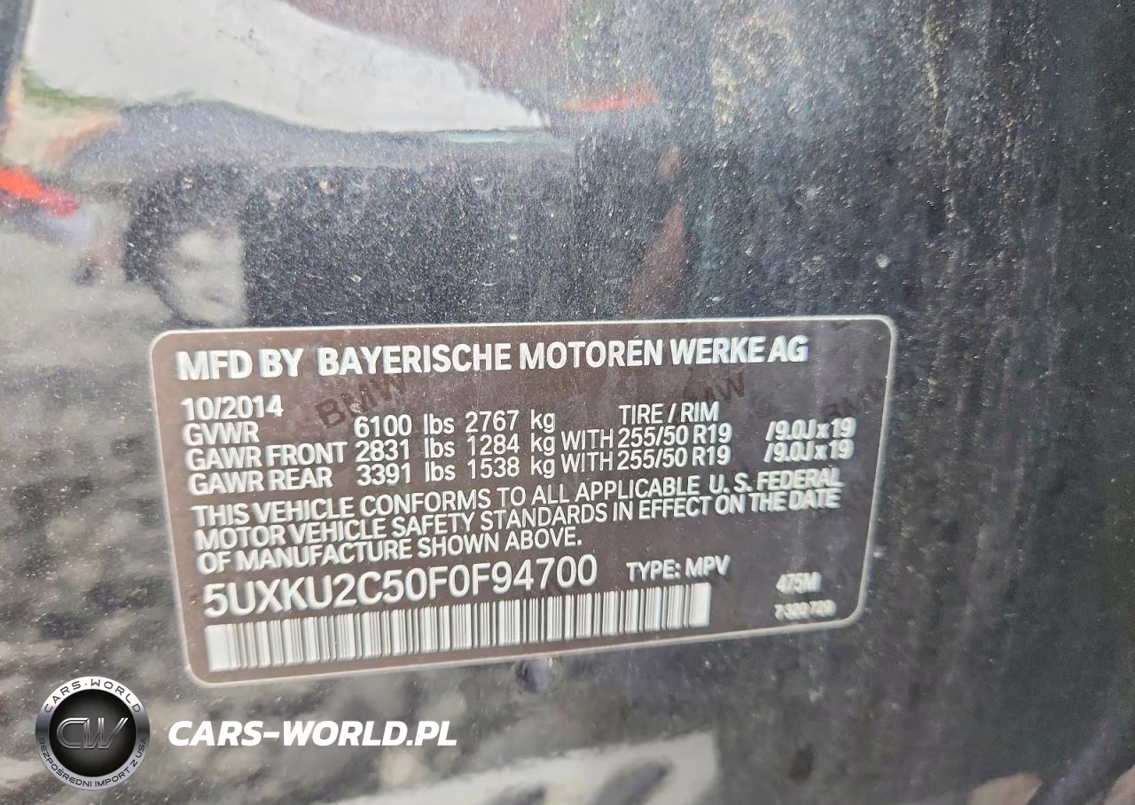 2015 BMW X6 xDrive35I VIN:5UXKU2C50F0F94700 - 13
