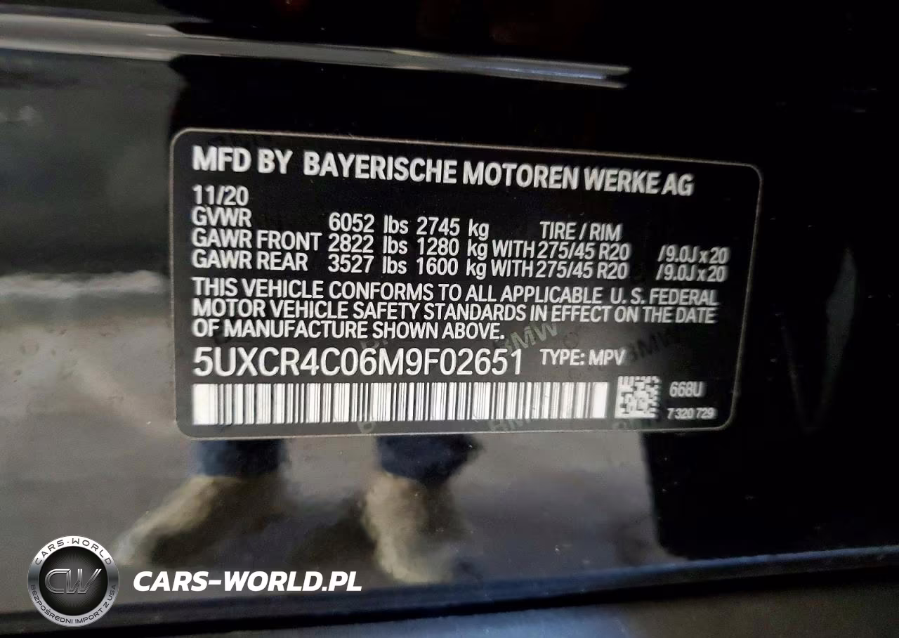 2021 BMW X5 Sdrive 40I VIN:5UXCR4C06M9F02651 - 13