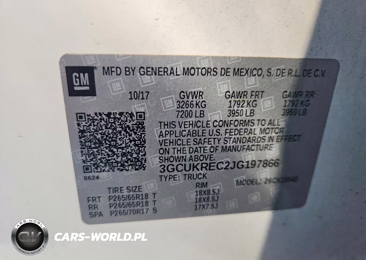 2018 Chevrolet Silverado K1500 Lt VIN:3GCUKREC2JG197866 - 13