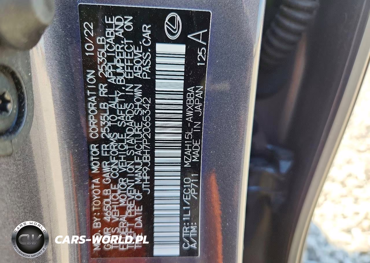 2023 Lexus Ux 250H Premium VIN:JTHP9JBH7P2065342 - 12