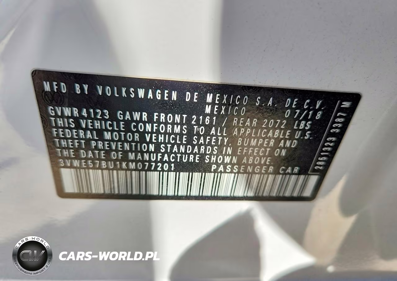 2019 Volkswagen Jetta Sel VIN:3VWE57BU1KM077201 - 13