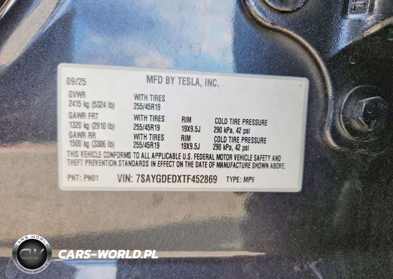 2026 Tesla Model Y VIN:7SAYGDEDXTF452869 - 14