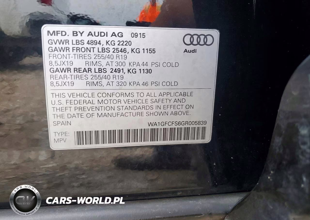 2016 Audi Q3 Prestige VIN:WA1GFCFS6GR005839 - 13