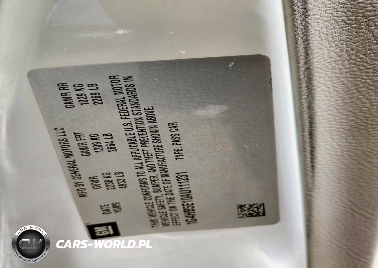 2010 Buick Lucerne Cx VIN:1G4HB5E10AU111231 - 12
