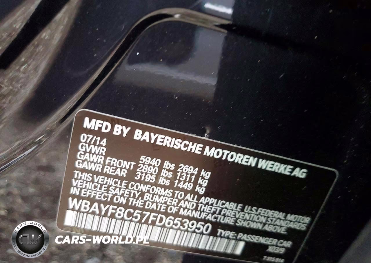 2015 BMW 750 Lxi VIN:WBAYF8C57FD653950 - 12