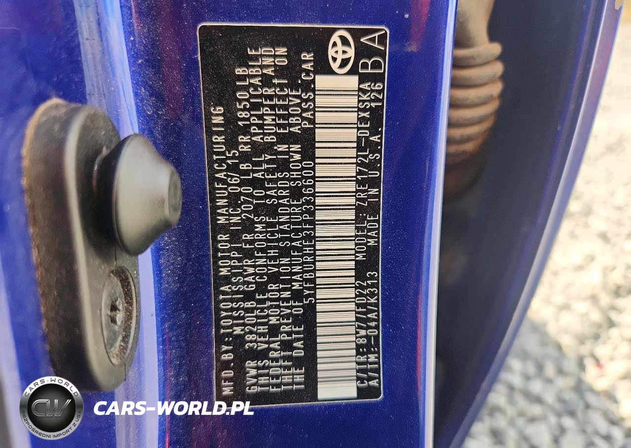2015 Toyota Corolla S Plus VIN:5YFBURHE3FP336600 - 13