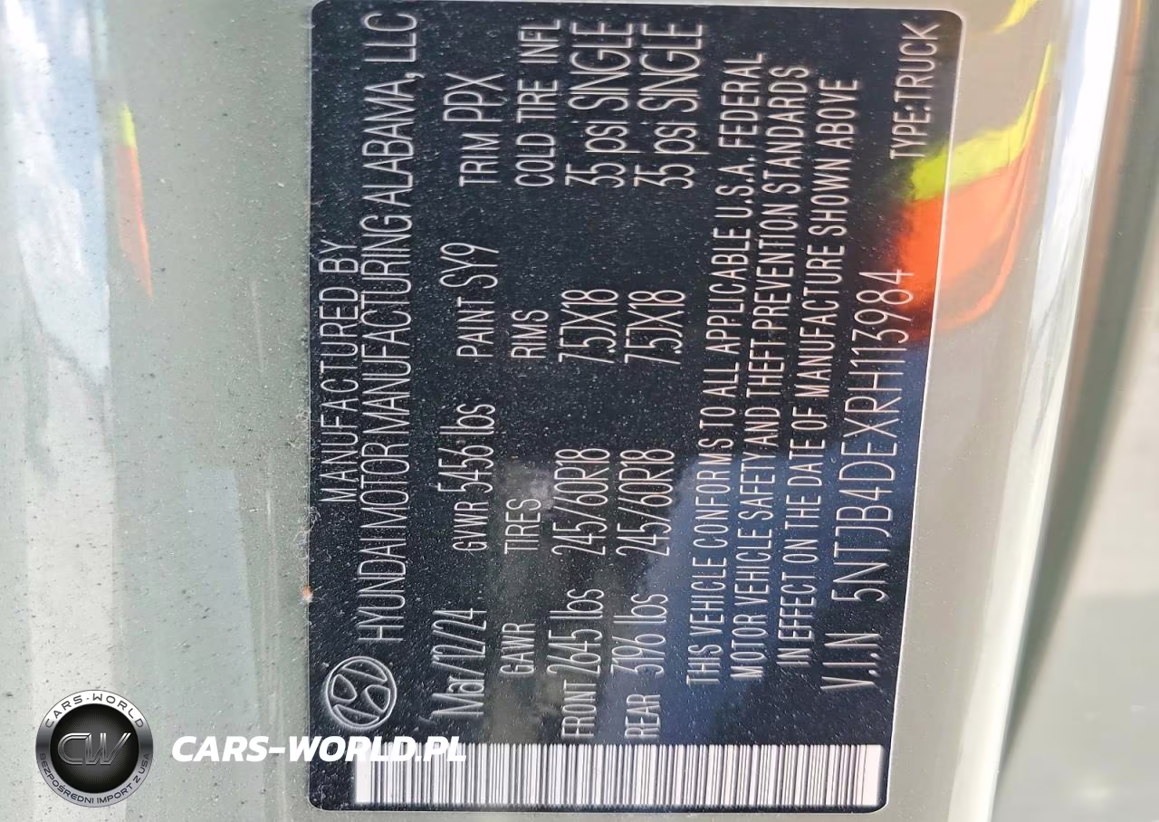 2024 Hyundai Santa Cruz Sel VIN:5NTJB4DEXRH113984 - 13