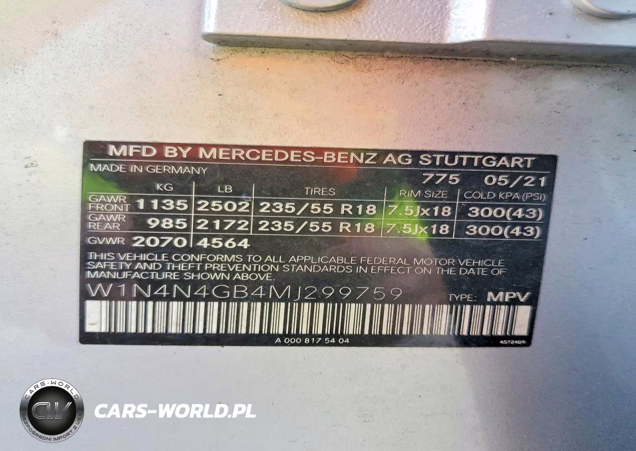2021 Mercedes-Benz Gla 250 VIN:W1N4N4GB4MJ299759 - 13