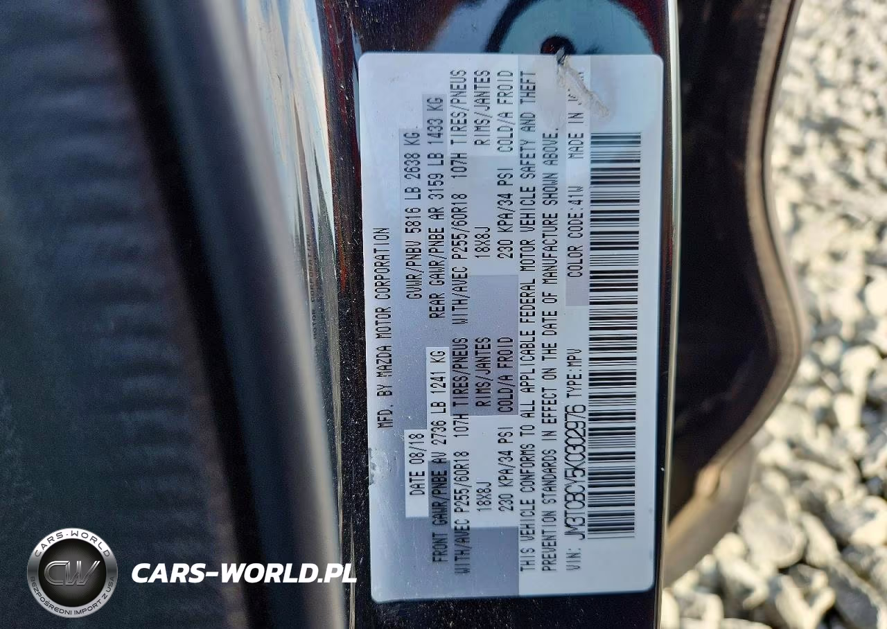 2019 Mazda Cx9 VIN:JM3TCBCY5K0302976 - 13