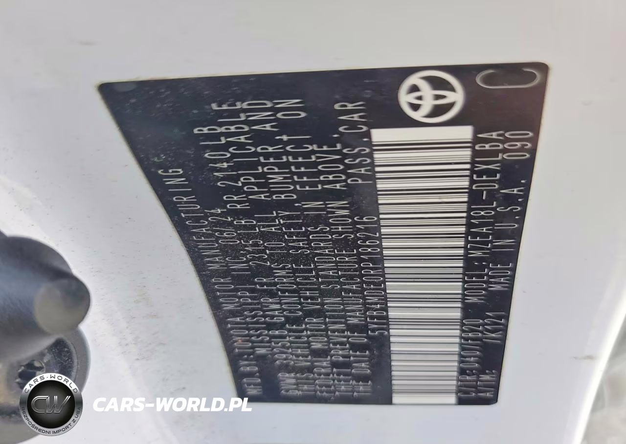 2024 Toyota Corolla Le VIN:5YFB4MDE0RP186216 - 12