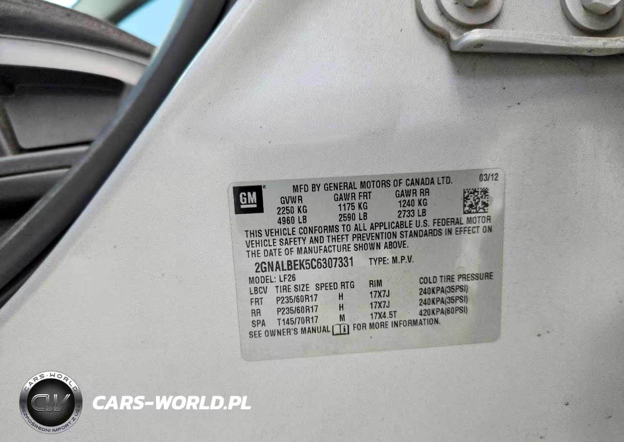2012 Chevrolet Equinox Ls VIN:2GNALBEK5C6307331 - 13