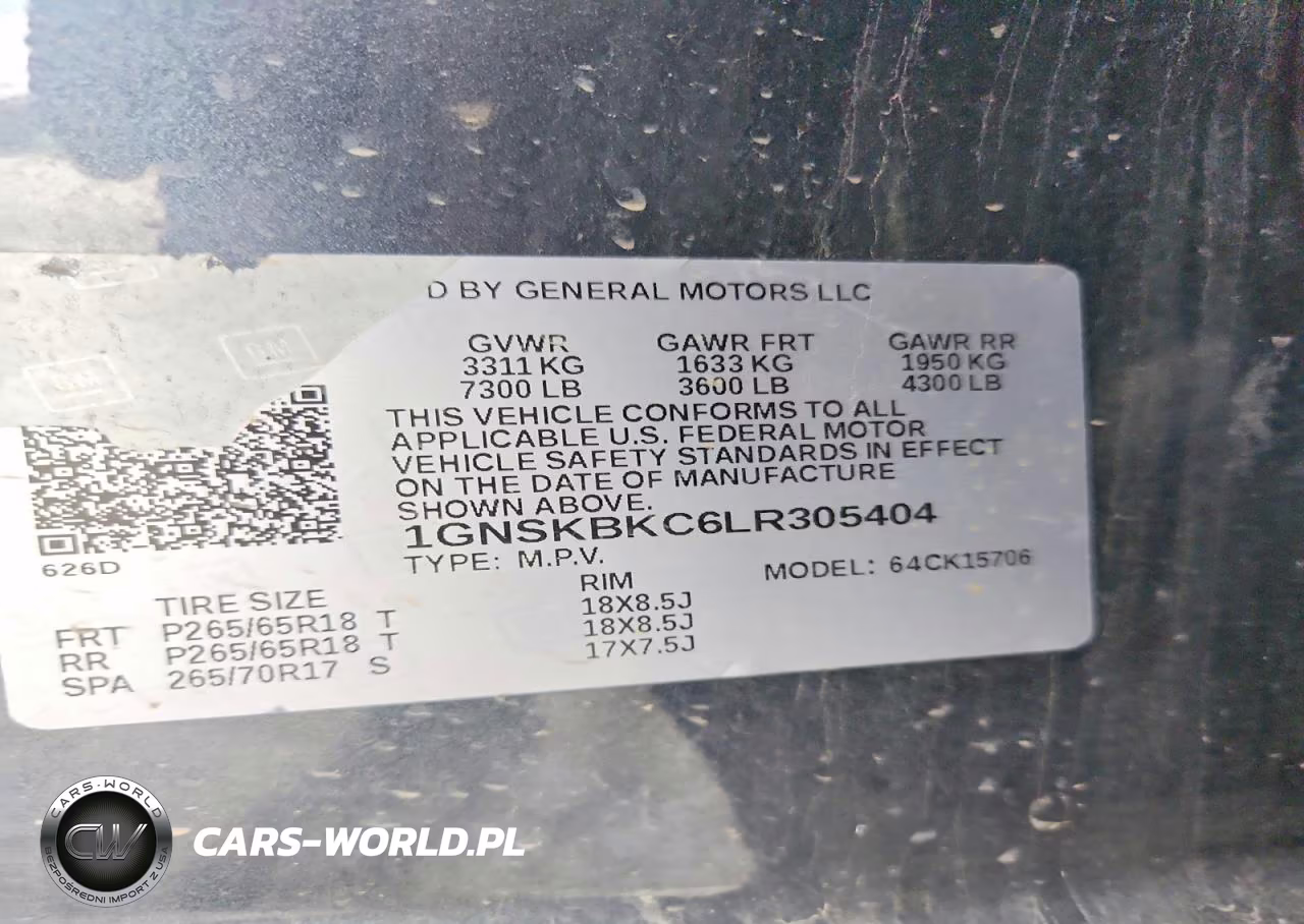 2020 Chevrolet Tahoe K1500 Lt VIN:1GNSKBKC6LR305404 - 13