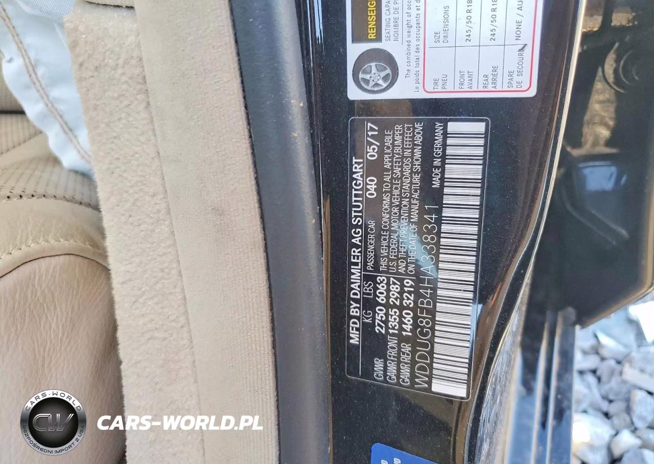 2017 Mercedes-Benz S 550 4Matic VIN:WDDUG8FB4HA338341 - 12