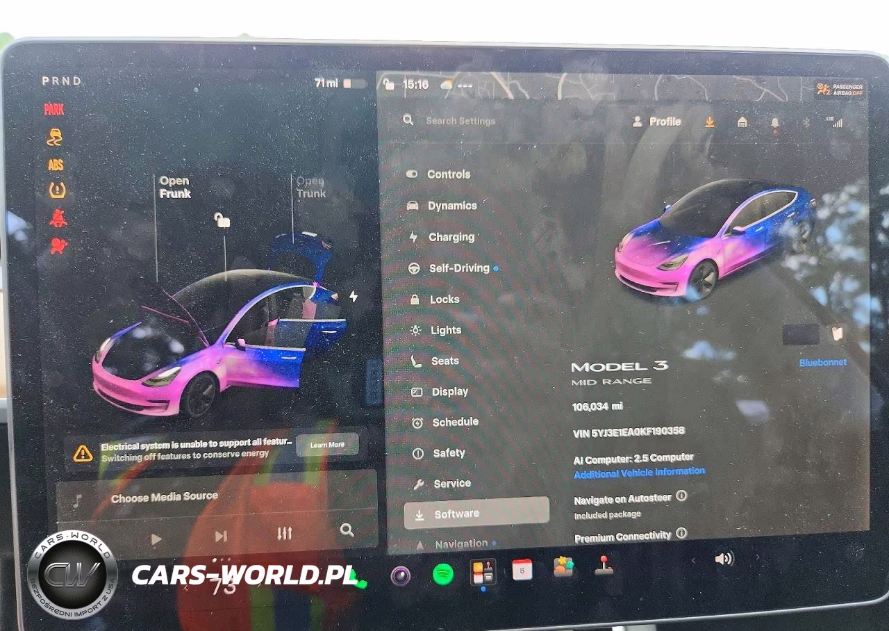 2019 Tesla Model 3 VIN:5YJ3E1EA0KF190358 - 9