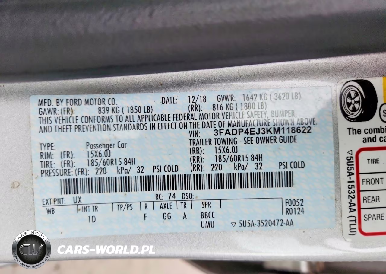2019 Ford Fiesta Se VIN:3FADP4EJ3KM118622 - 13