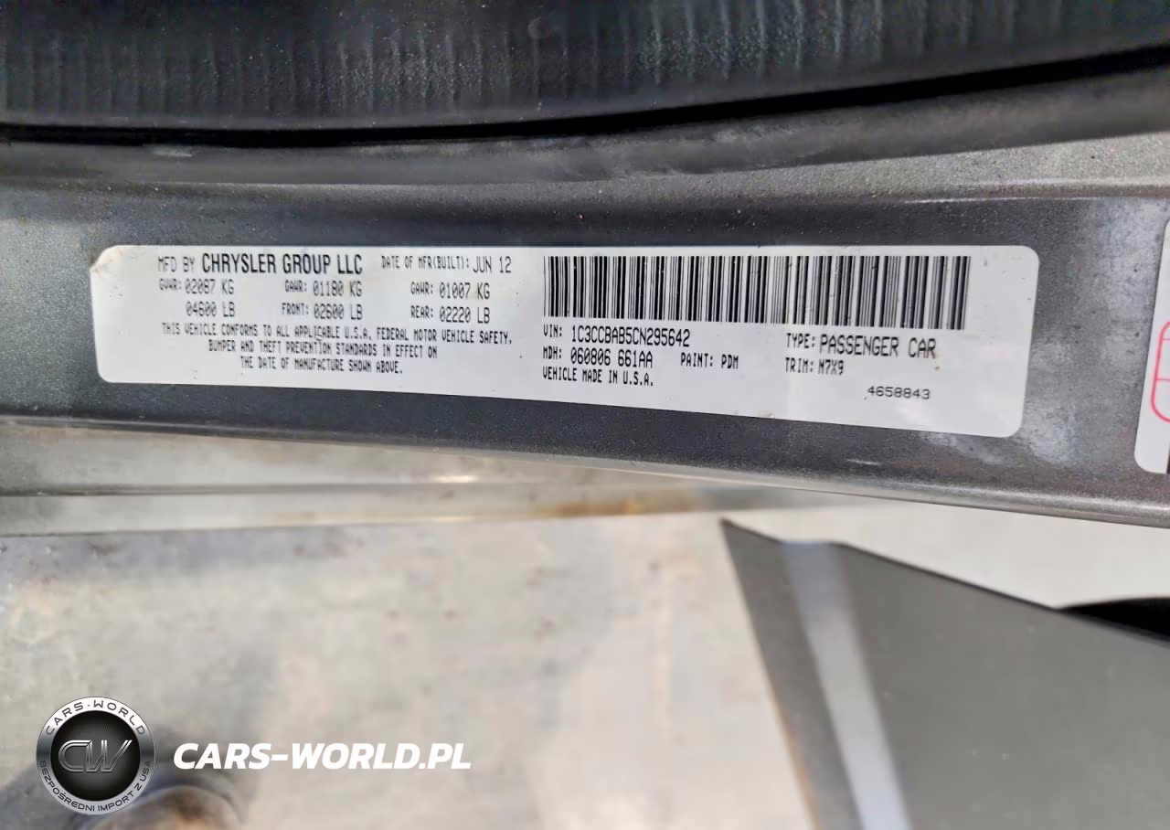 2012 Chrysler 200 Lx VIN:1C3CCBAB5CN295642 - 12