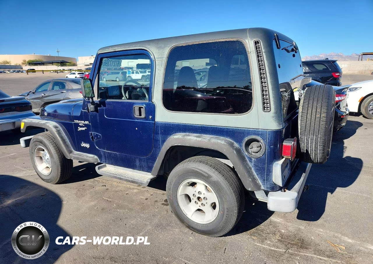 2000 Jeep Wrangler - Tj Sport VIN:1J4FA49S4YP804320 - 2