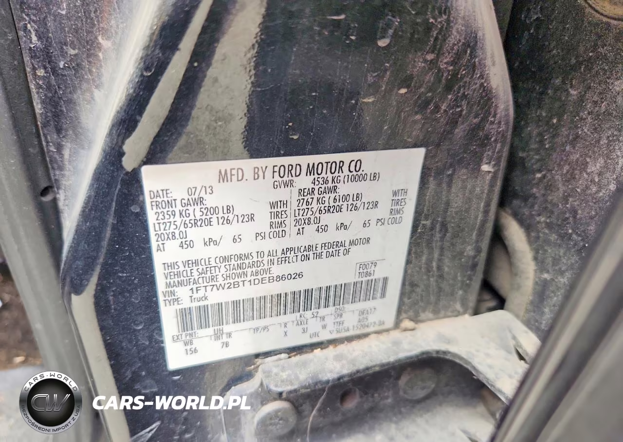 2013 Ford F250 Super Duty VIN:1FT7W2BT1DEB86026 - 12