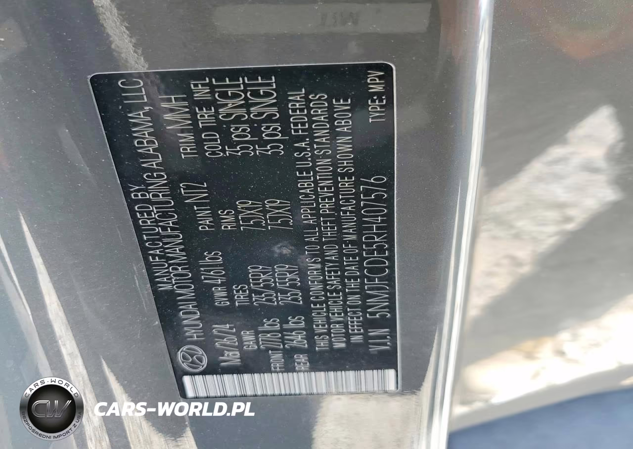 2024 Hyundai Tucson Sel VIN:5NMJFCDE5RH407576 - 14
