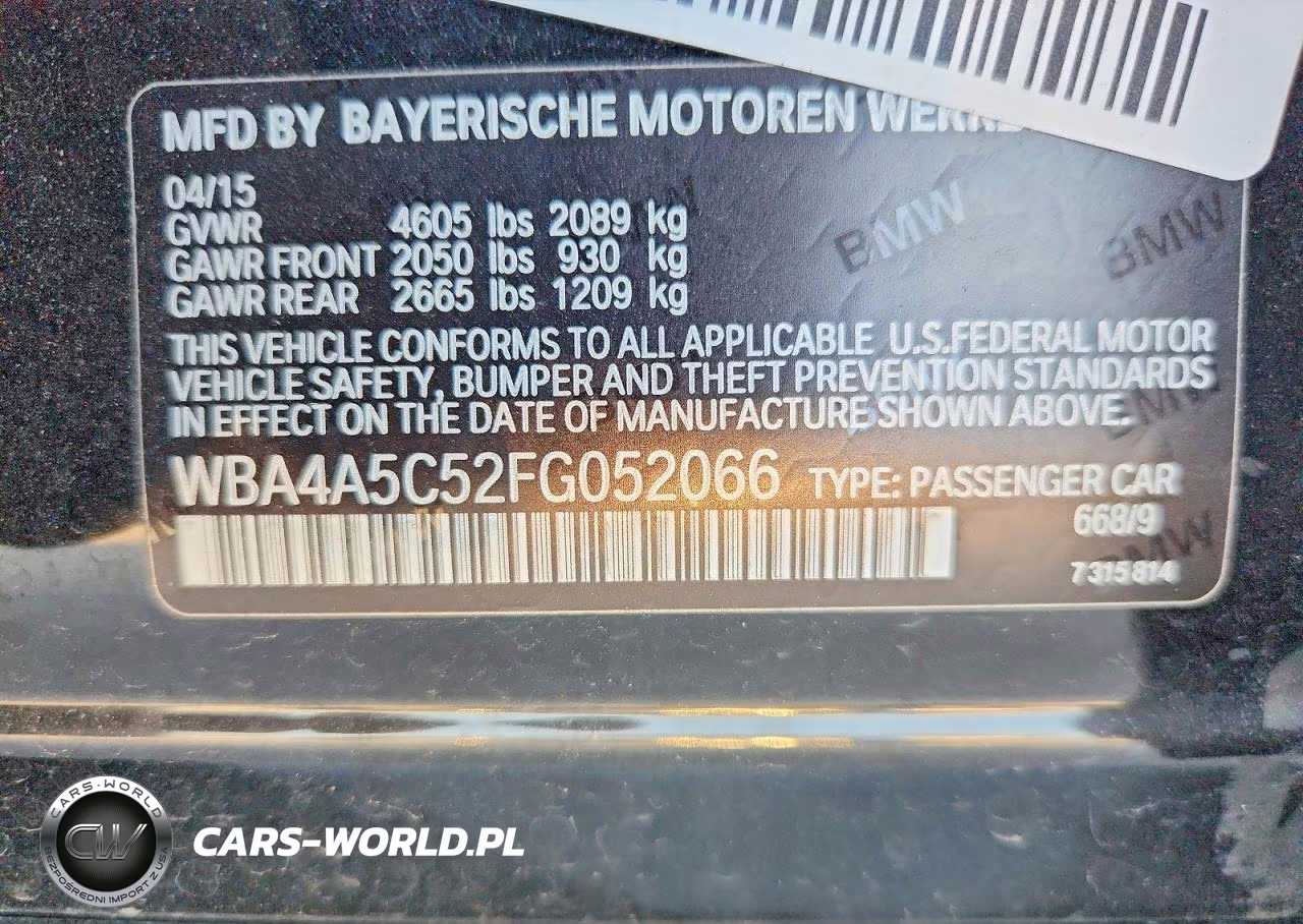2015 BMW 428 I Gran Coupe VIN:WBA4A5C52FG052066 - 12