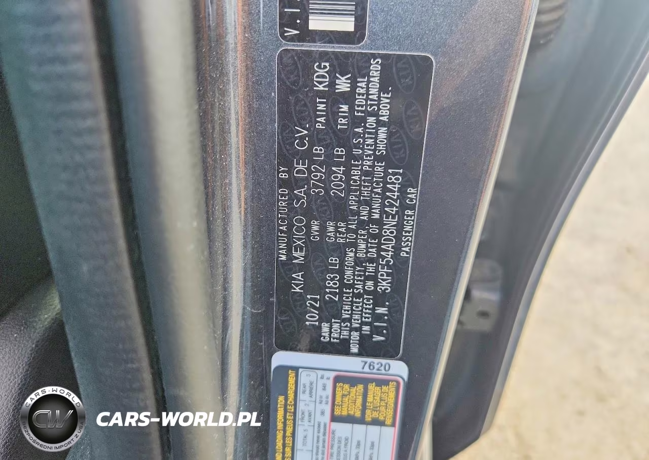 2022 Kia Forte Gt Line VIN:3KPF54AD8NE424481 - 13