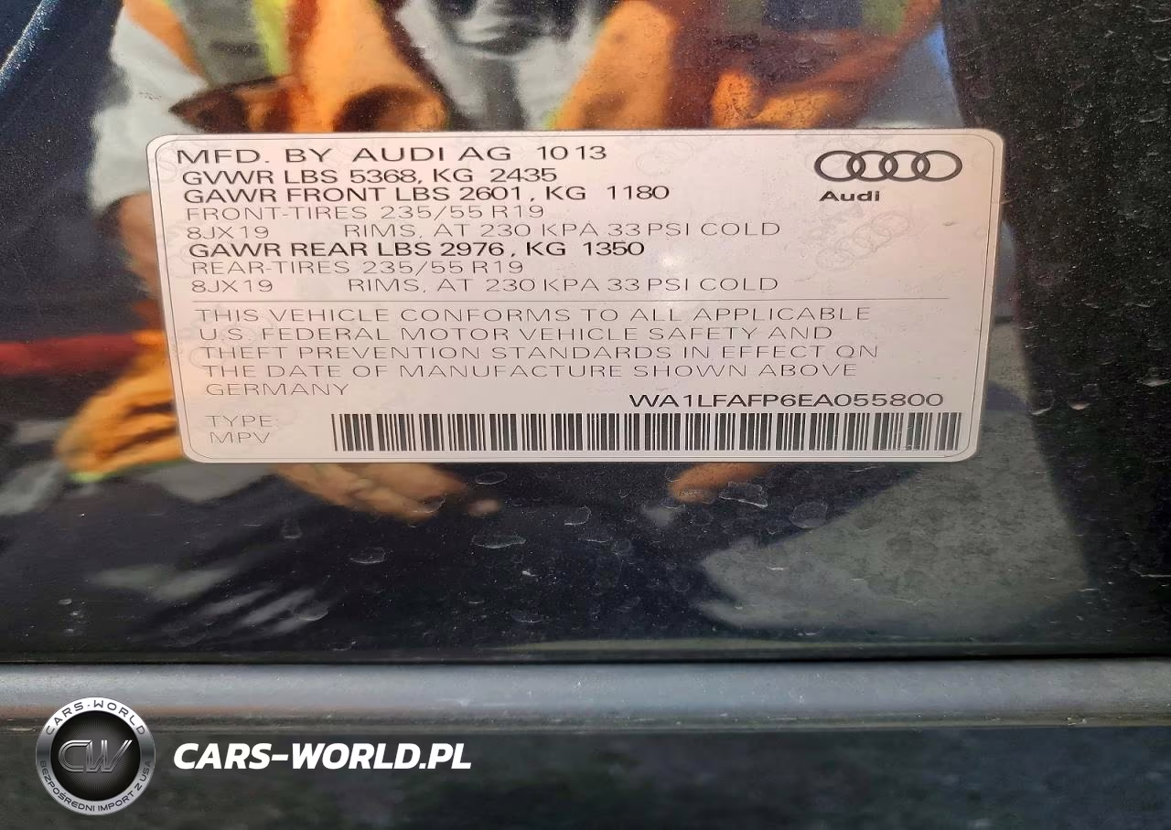 2014 Audi Q5 Premium Plus VIN:WA1LFAFP6EA055800 - 13