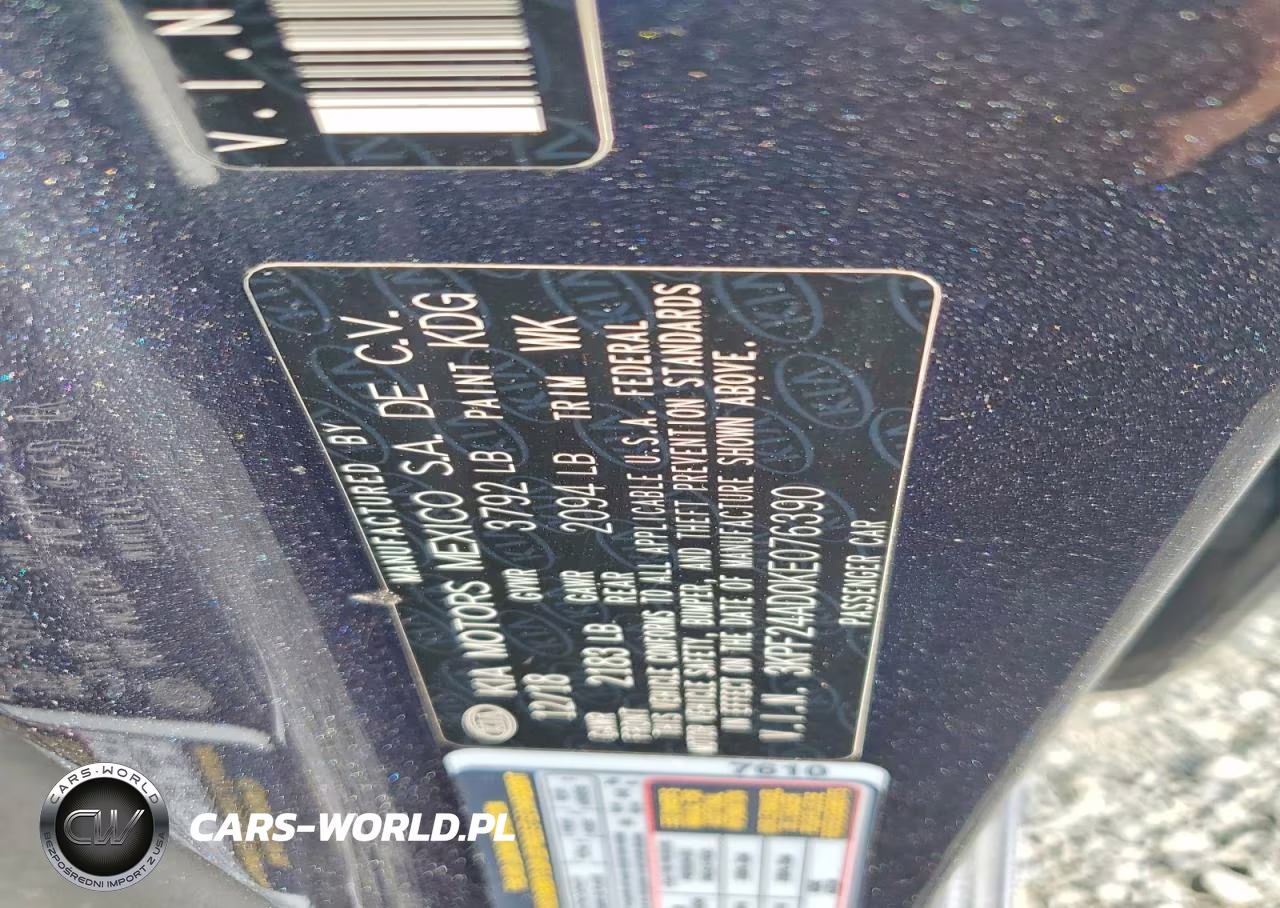 2019 Kia Forte Lxs VIN:3KPF24AD0KE076390 - 12