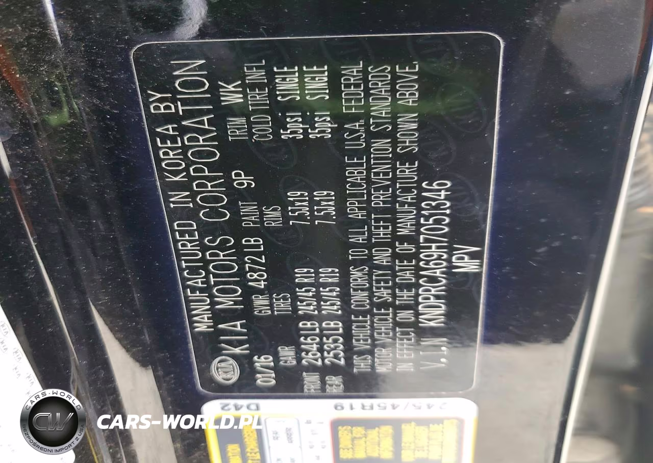 2017 Kia Sportage Sx VIN:KNDPRCA69H7051346 - 13
