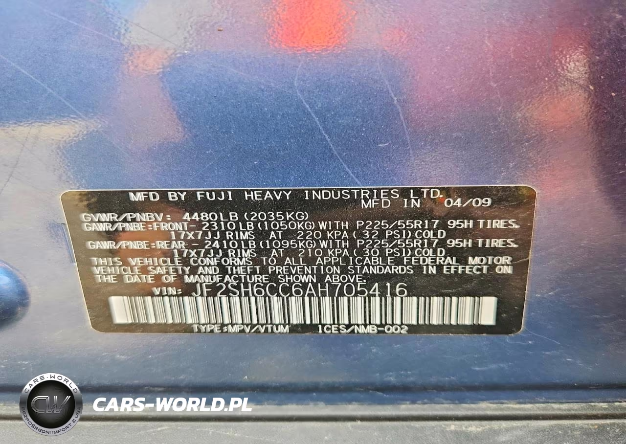 2010 Subaru Forester 2.5X Premium VIN:JF2SH6CC6AH705416 - 13