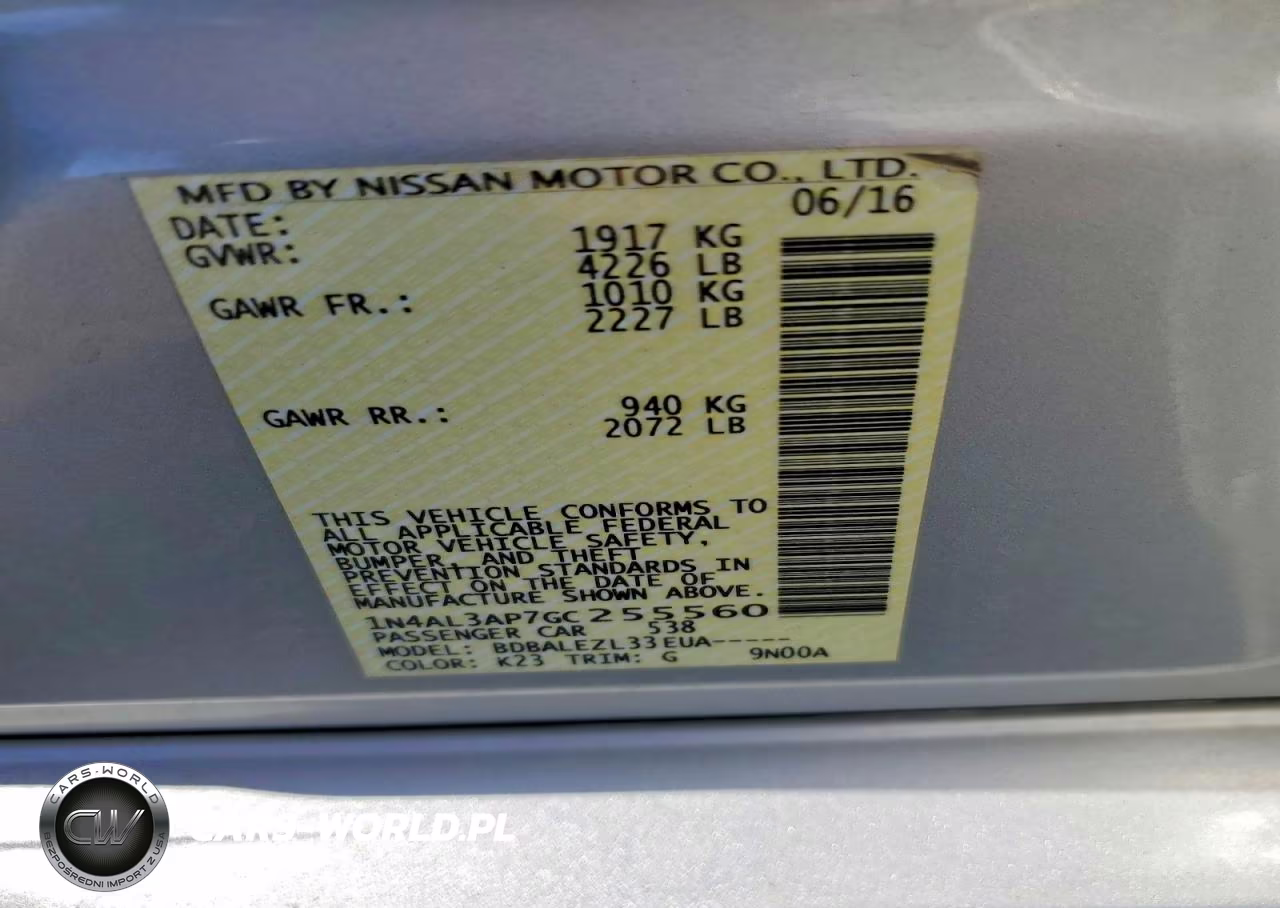 2016 Nissan Altima 2.5 S VIN:1N4AL3AP7GC255560 - 13
