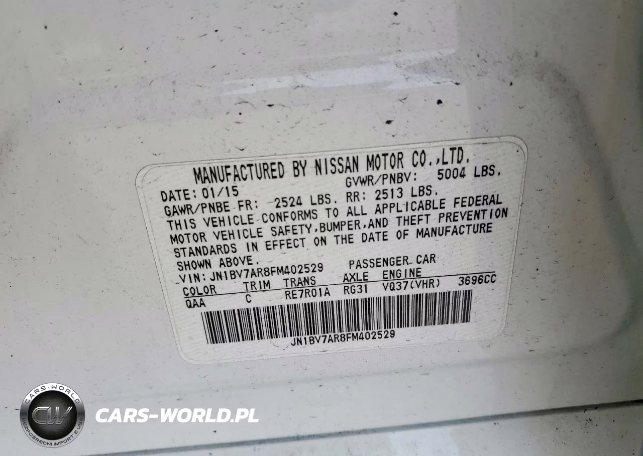 2015 Infiniti Q50 Premium VIN:JN1BV7AR8FM402529 - 13
