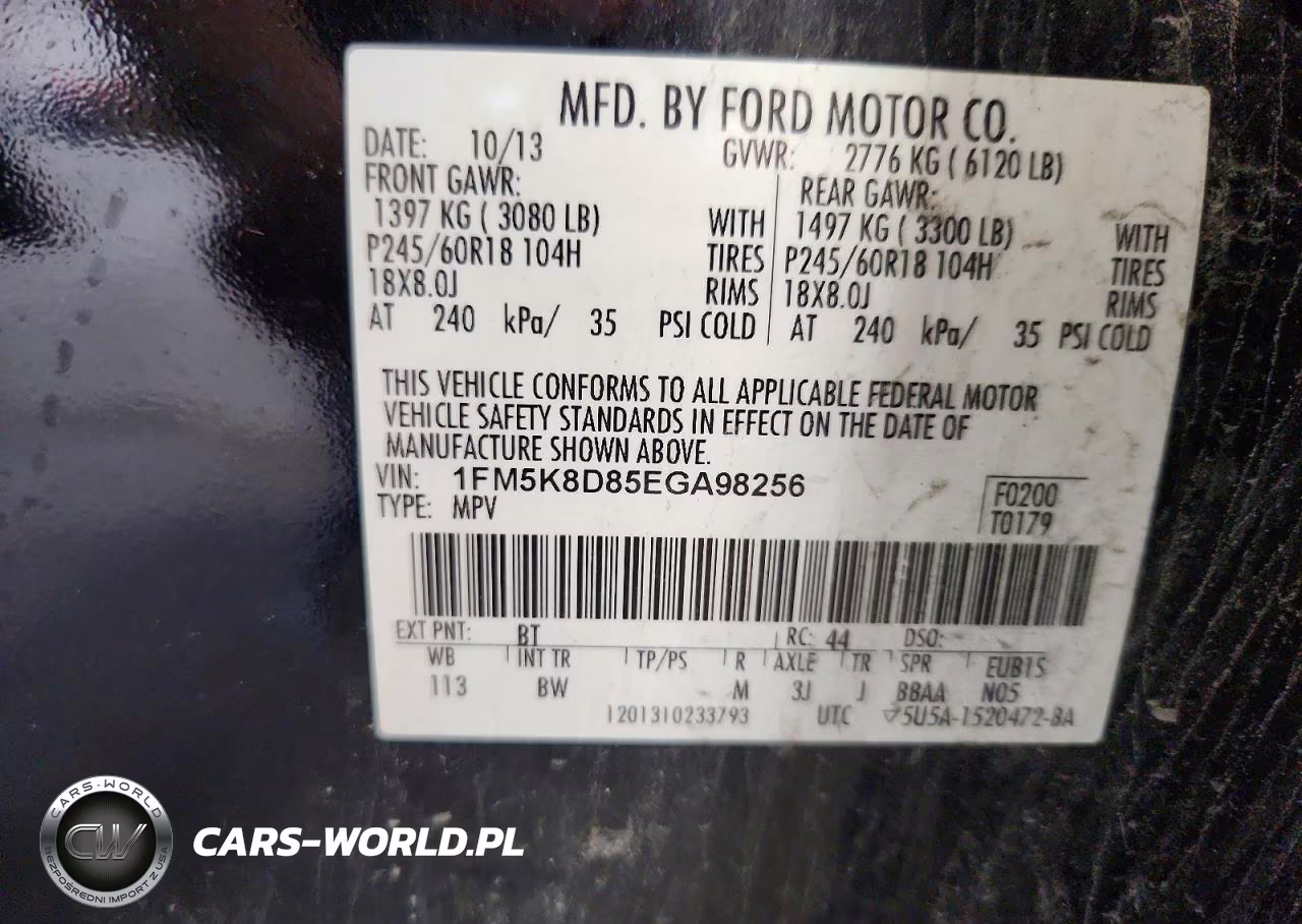 2014 Ford Explorer Xlt VIN:1FM5K8D85EGA98256 - 13