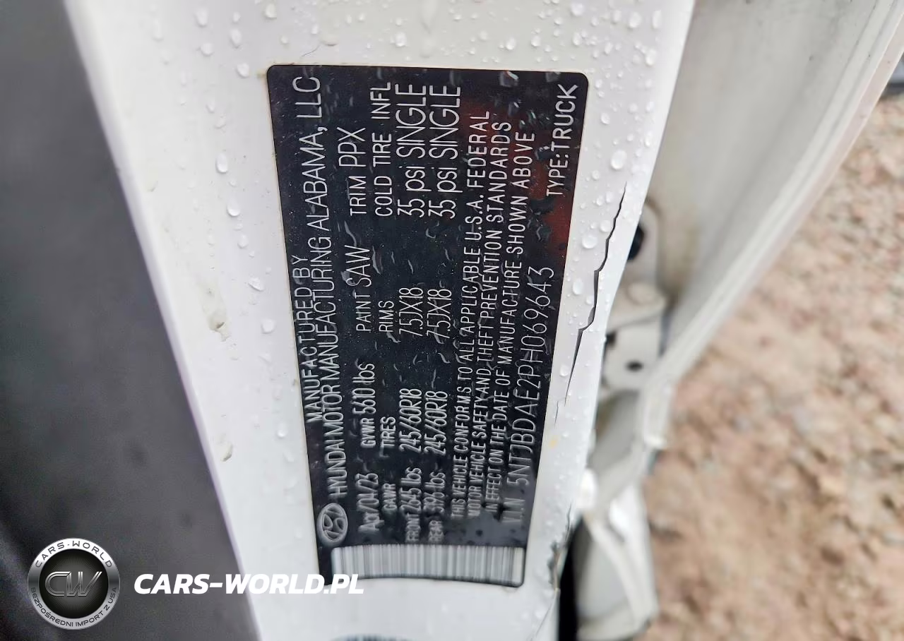 2023 Hyundai Santa Cruz Sel VIN:5NTJBDAE2PH069643 - 12