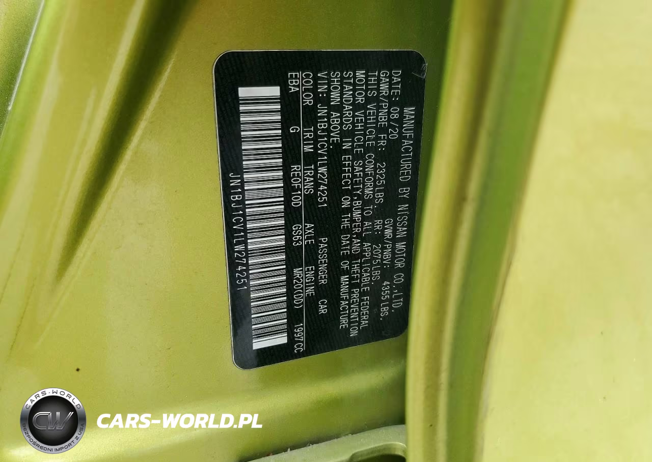2020 Nissan Rogue Sport S VIN:JN1BJ1CV1LW274251 - 13