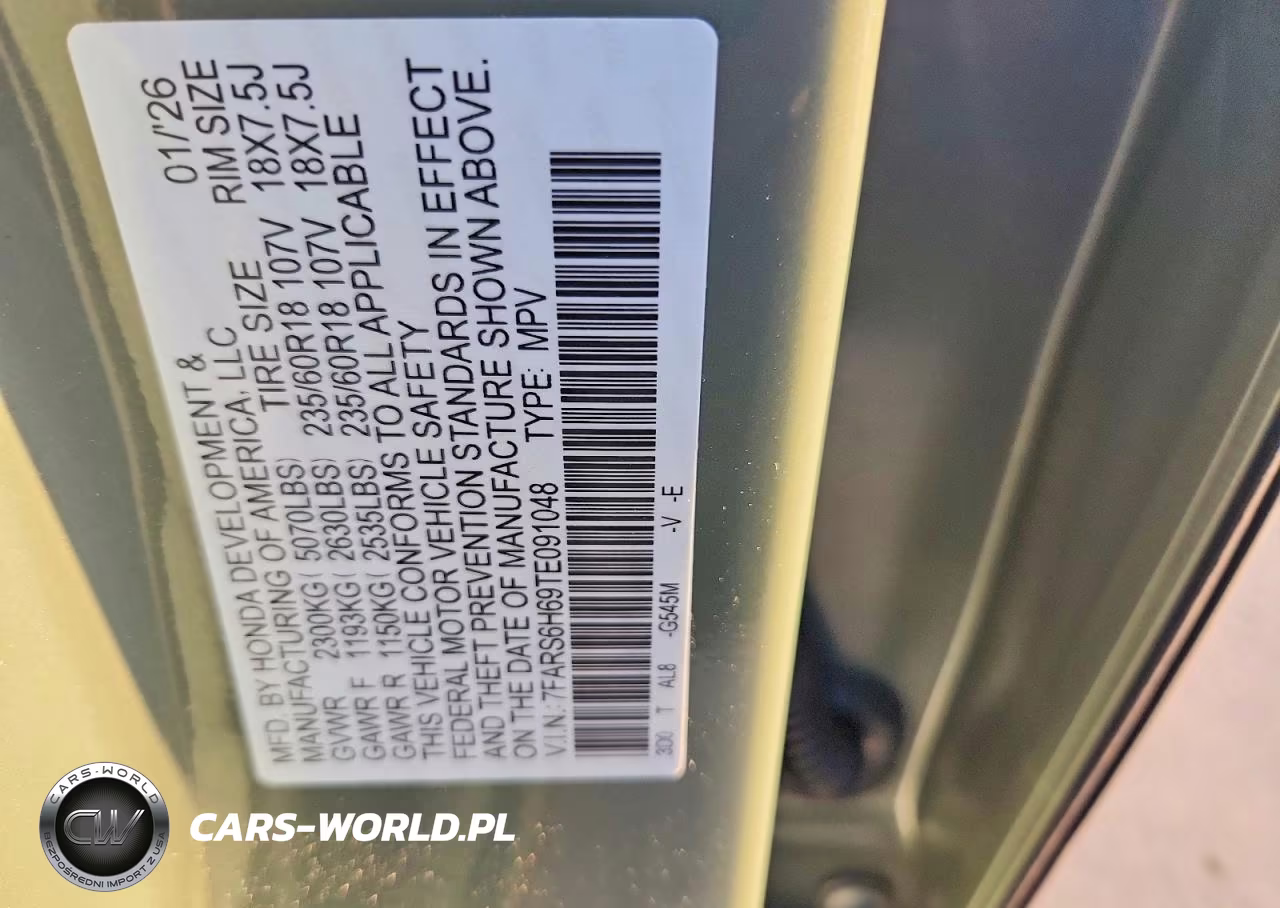 2026 Honda Cr-V Trailsport VIN:7FARS6H69TE091048 - 14
