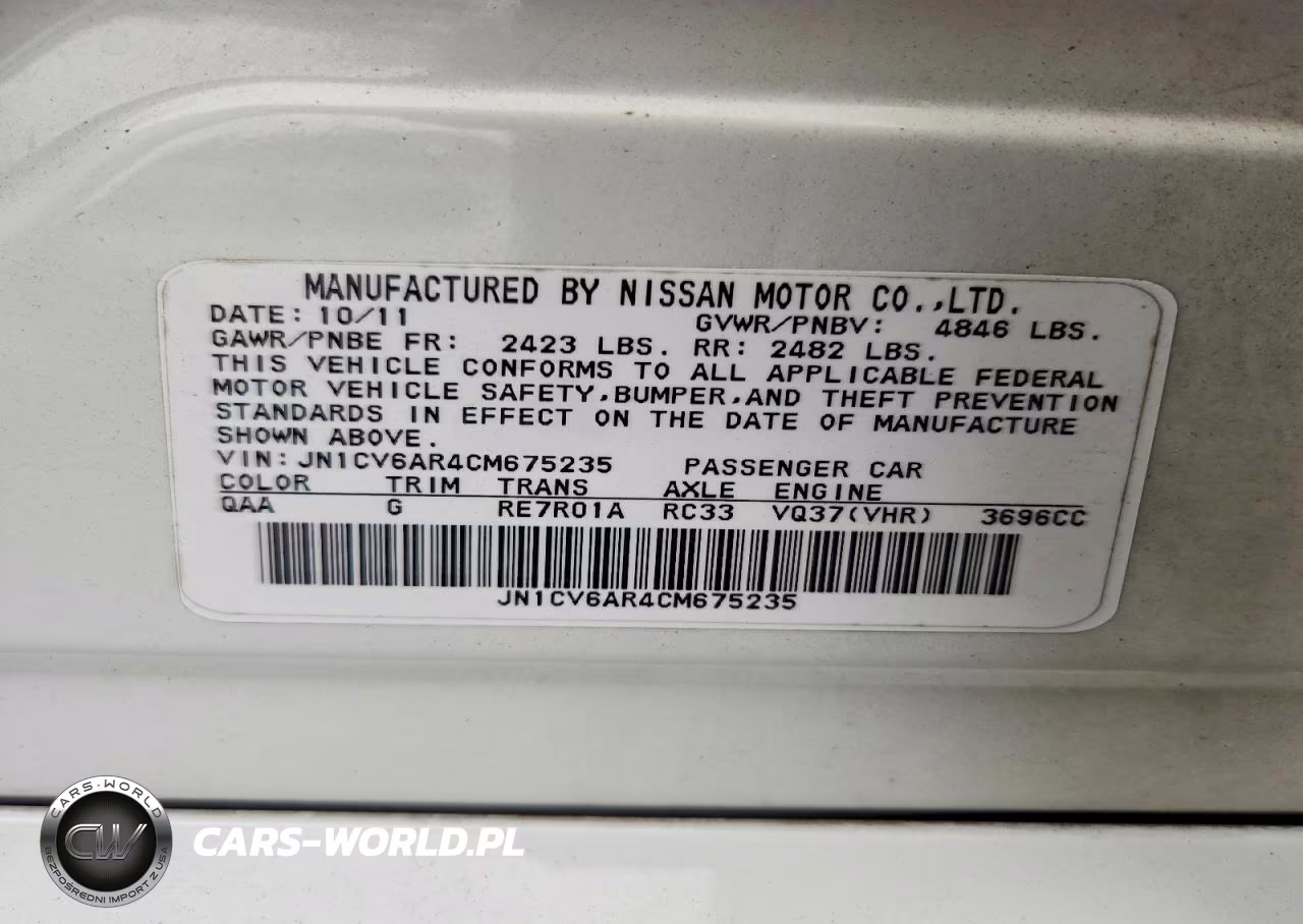 2012 Infiniti G37 Sedan X VIN:JN1CV6AR4CM675235 - 12