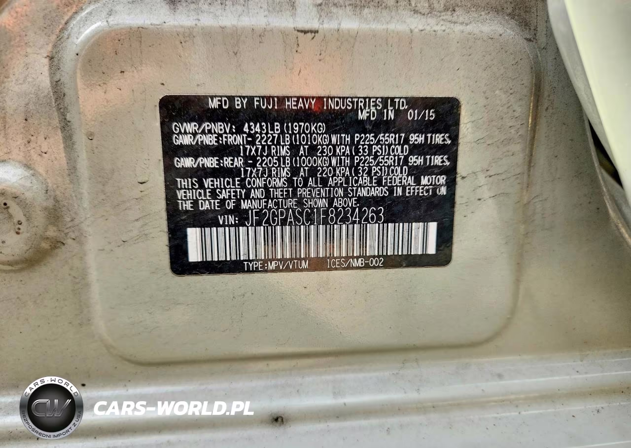 2015 Subaru Xv Crosstrek Sport Limited VIN:JF2GPASC1F8234263 - 12