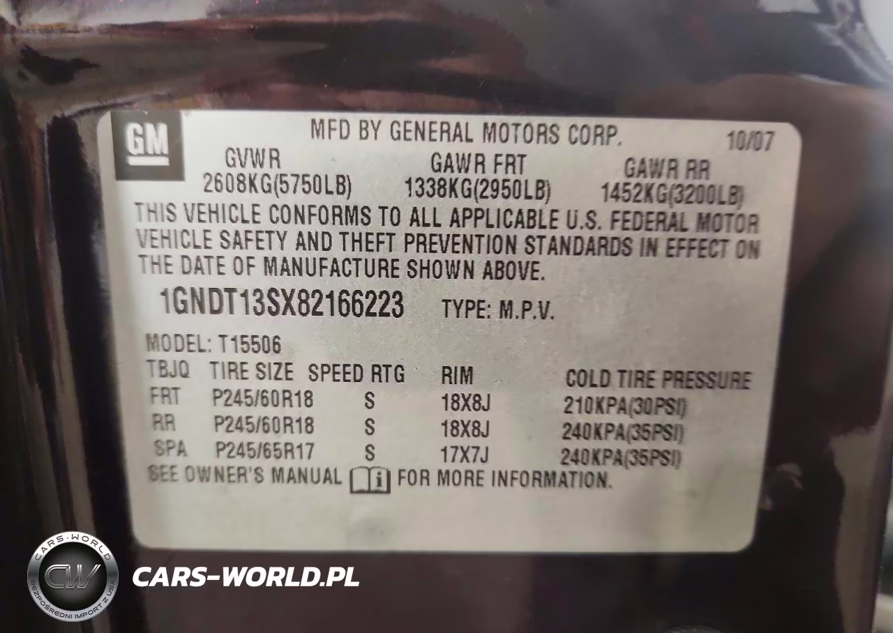 2008 Chevrolet Trailblazer Ls VIN:1GNDT13SX82166223 - 12