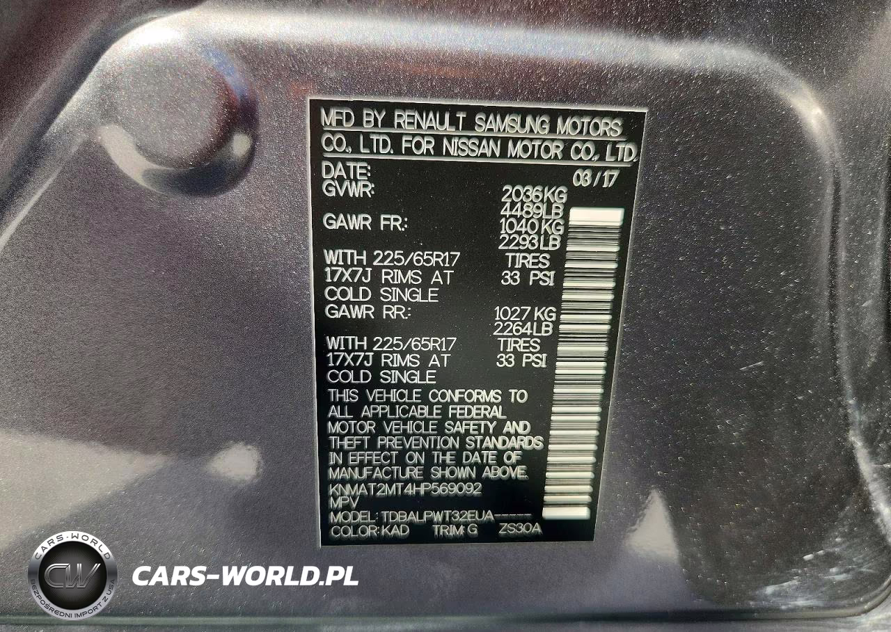 2017 Nissan Rogue S VIN:KNMAT2MT4HP569092 - 13