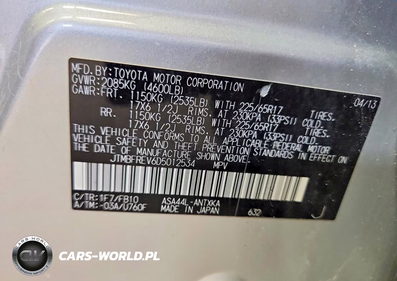 2013 Toyota Rav4 Le VIN:JTMBFREV6D5012534 - 13