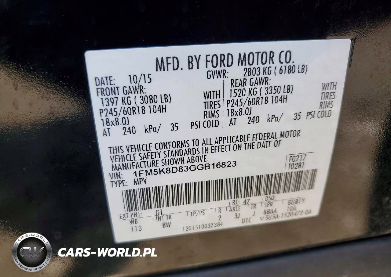 2016 Ford Explorer Xlt VIN:1FM5K8D83GGB16823 - 14