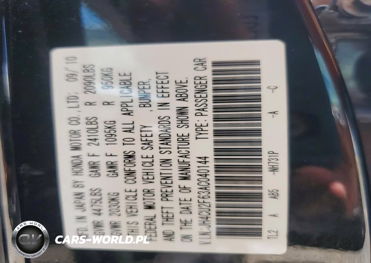 2010 Acura Tsx VIN:JH4CU2F63AC040144 - 12
