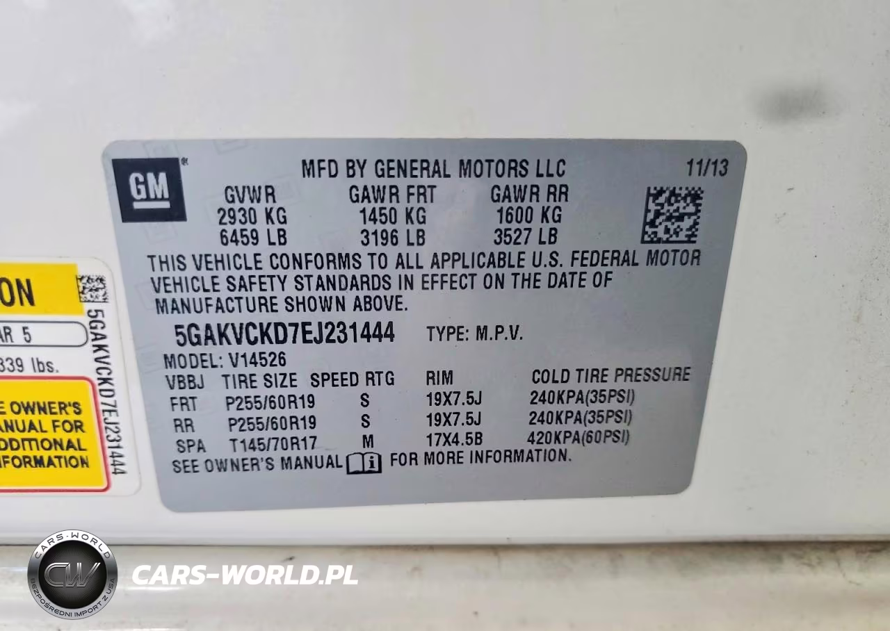 2014 Buick Enclave VIN:5GAKVCKD7EJ231444 - 13