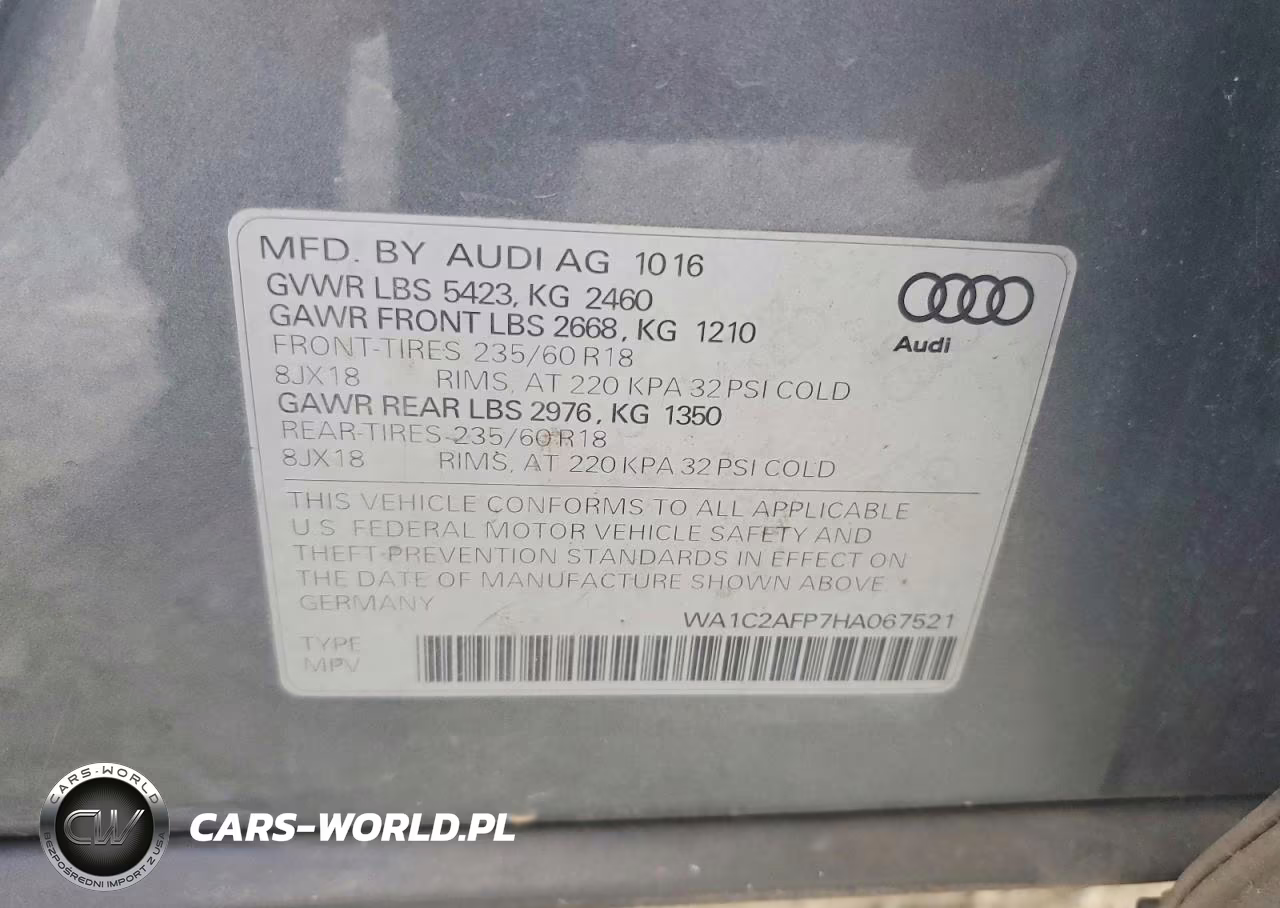 2017 Audi Q5 Premium VIN:WA1C2AFP7HA067521 - 13